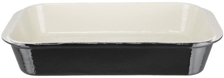  Vogue Plat &agrave; r&ocirc;tir en fonte noir 405 x 250mm 
