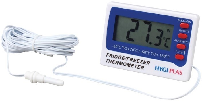  Hygiplas Thermom&egrave;tre num&eacute;rique pour cong&eacute;lateur et r&eacute;frig&eacute;rateur Hygiplas 