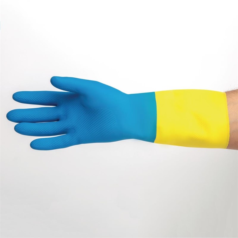  Mapa Gants &eacute;tanches protection chimique l&eacute;g&egrave;re bleus et jaunes Alto 405 