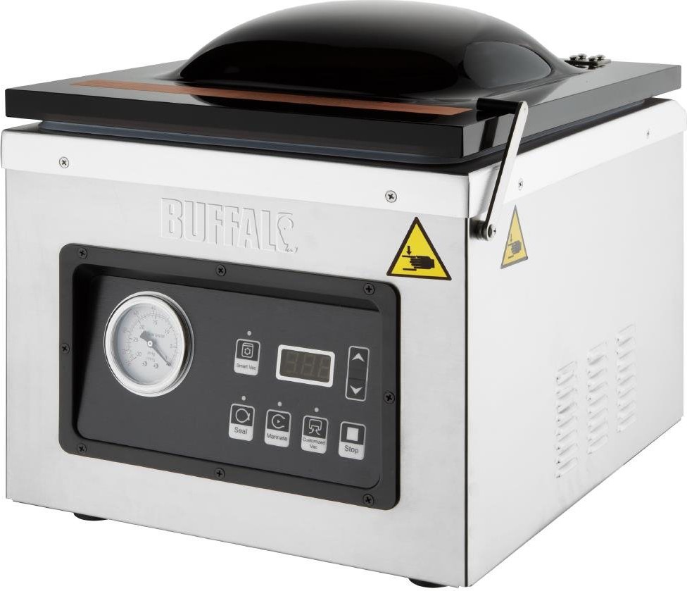  Buffalo Machine de mise sous vide avec chambre et pompe &agrave; huile 9L 
