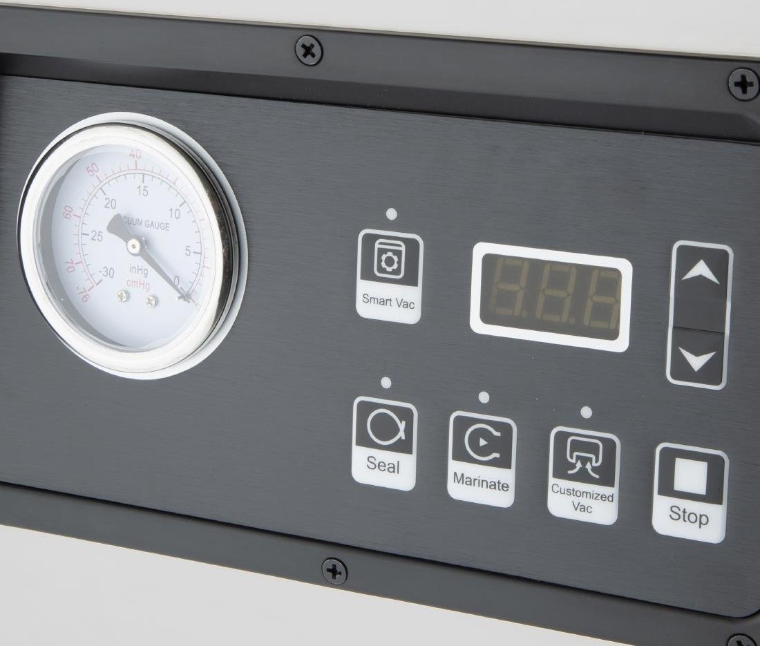  Buffalo Machine de mise sous vide avec chambre et pompe &agrave; huile 9L 
