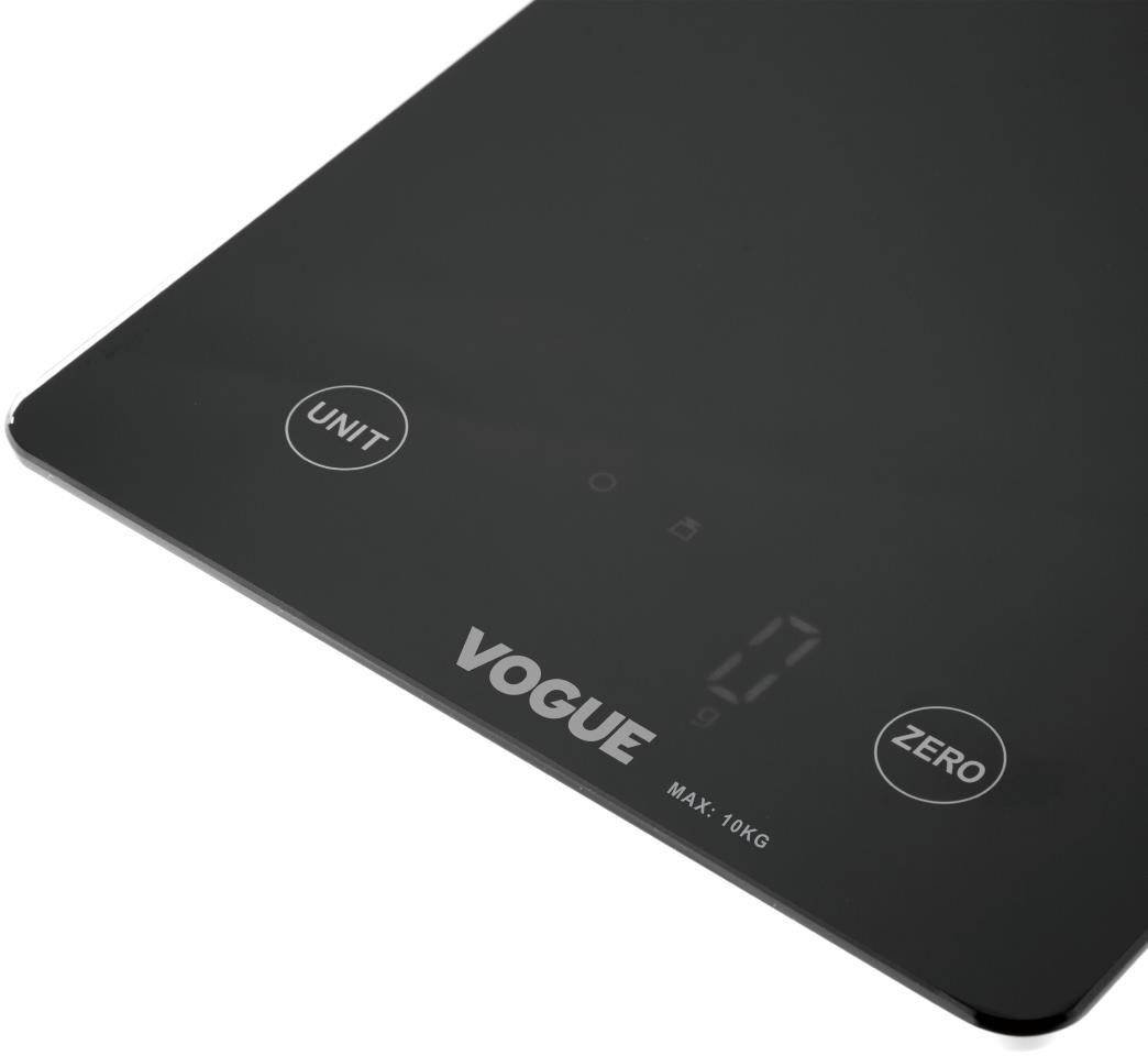  Vogue Balance digitale rectangulaire noire 10kg 
