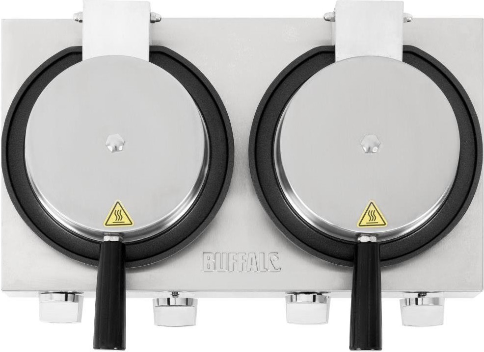  Buffalo Gaufrier belge rond double Buffalo 