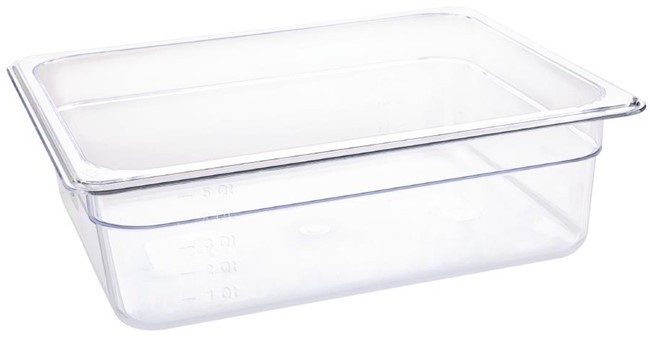  Vogue Bac Gastronorme en polycarbonate transparent un demi 100mm Vogue 