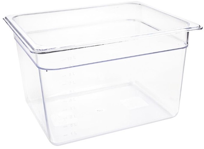 Vogue Bac Gastronorme en polycarbonate transparent un demi 200mm Vogue 