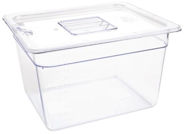  Vogue Bac Gastronorme en polycarbonate transparent un demi 200mm Vogue 