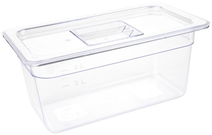 Vogue Bac Gastronorme en polycarbonate transparent un tiers 150mm Vogue 
