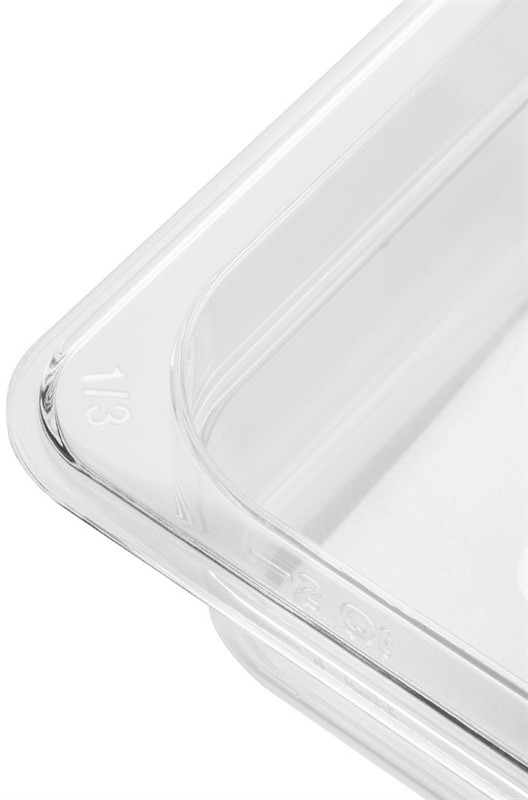  Vogue Bac Gastronorme en polycarbonate transparent un tiers 200mm Vogue 
