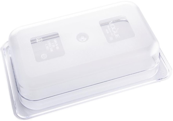  Vogue Bac Gastronorme en polycarbonate transparent un quart 65mm Vogue 