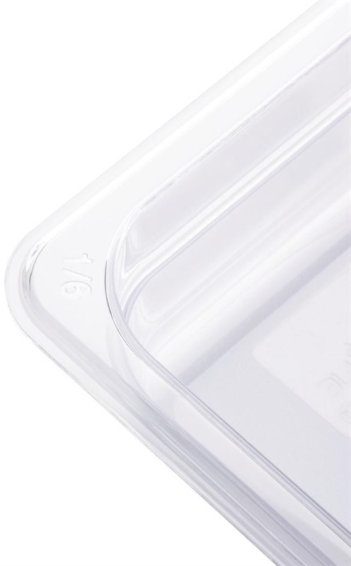  Vogue Bac Gastronorme en polycarbonate transparent un sixi&egrave;me 150mm Vogue 