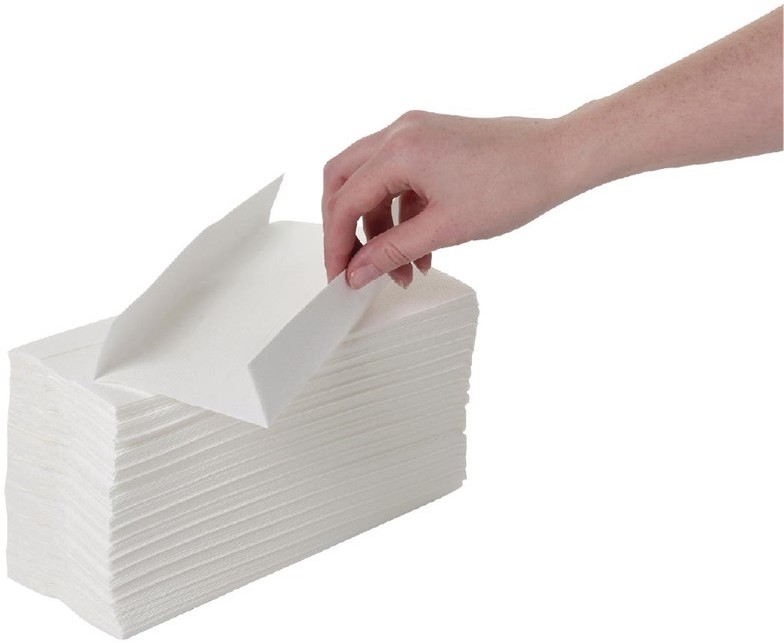  Jantex Essuie-mains 2 plis pliage en C 100 feuilles blanc Jantex 
