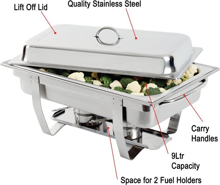  Olympia Chafing dish Milan GN 1/1 - 9 L 