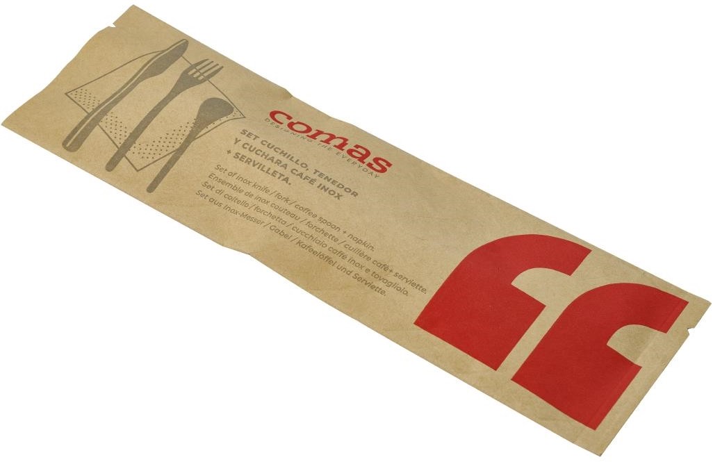  Comas Sets de couverts jetables l&eacute;gers en inox (lot de 50) 
