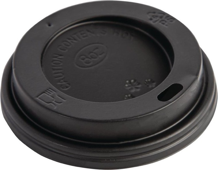  Fiesta Couvercles noirs pour gobelets 225ml (lot de 50) 