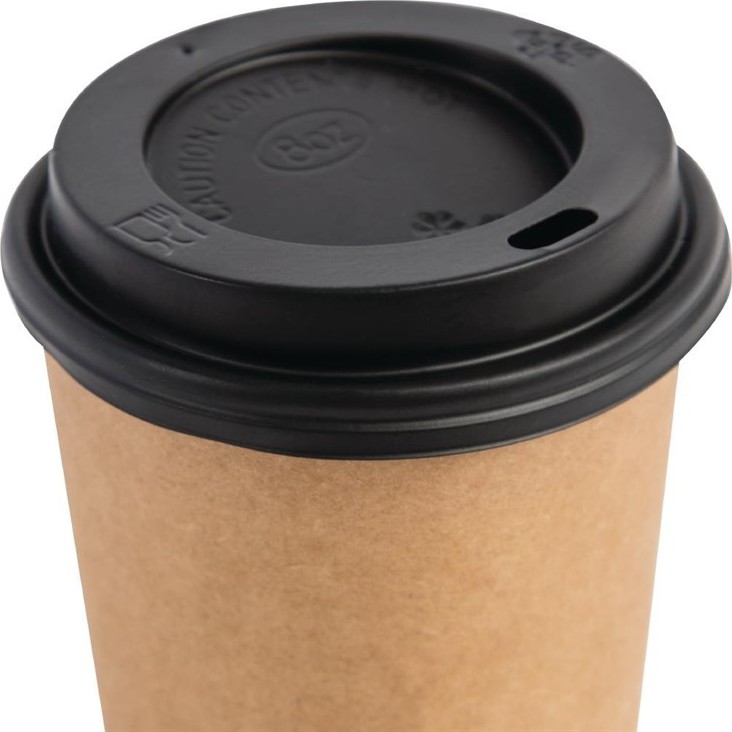  Fiesta Couvercles noirs pour gobelets 225ml (lot de 50) 
