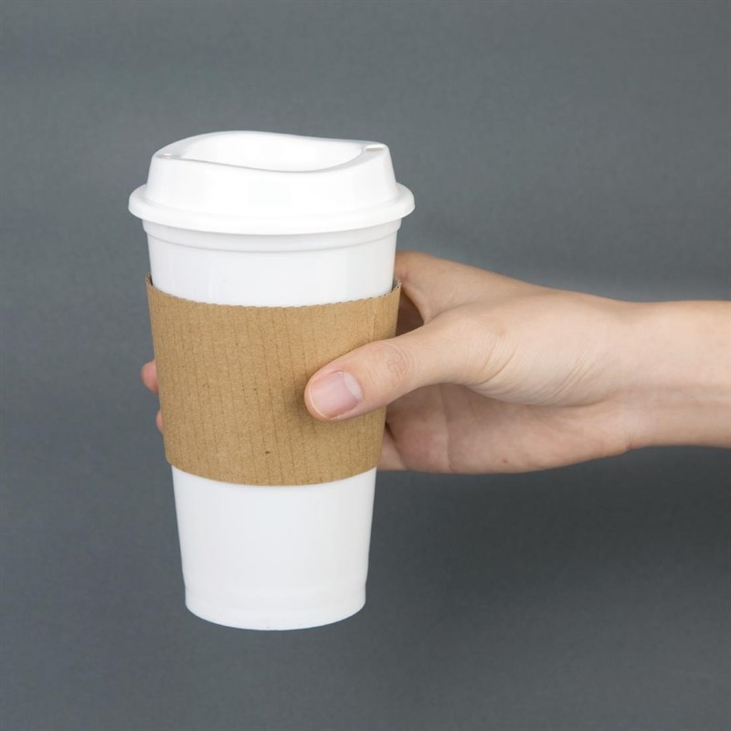  Olympia Gobelets &agrave; caf&eacute; r&eacute;utilisables avec couvercles en polypropyl&egrave;ne (lot de 25) 