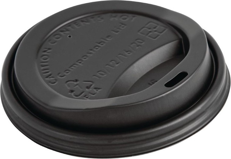  Fiesta Couvercles gobelets boissons chaudes CPLA compostables Green 340 ml (lot de 1000) 