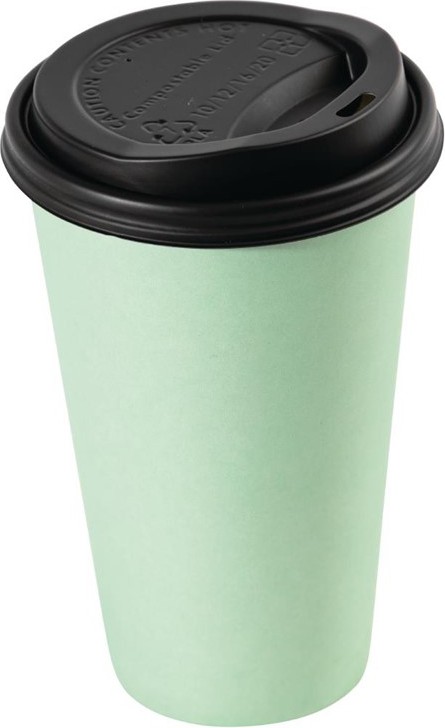  Fiesta Couvercles gobelets boissons chaudes CPLA compostables Green 340 ml (lot de 1000) 