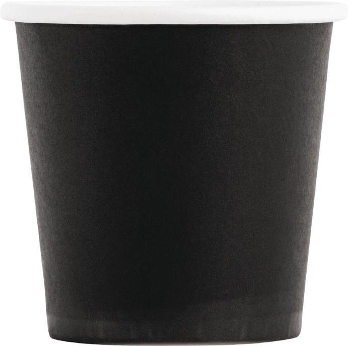  Fiesta Gobelets jetables &agrave; caf&eacute; espresso noirs 120ml x1000 