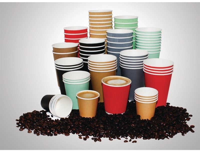  Fiesta Gobelets jetables boissons chaudes noirs 225ml x1000 