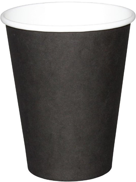  Fiesta Gobelets jetables boissons chaudes noirs 340ml x50 