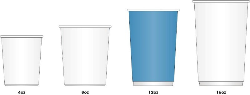  Fiesta Gobelets boissons chaudes paroi isolante ondul&eacute;e marron clair 340ml x25 