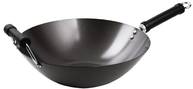  KitchenCraft Wok antiadh&eacute;sif fond plat 35cm 