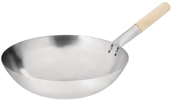  Vogue Wok conique en acier doux 35,6cm 