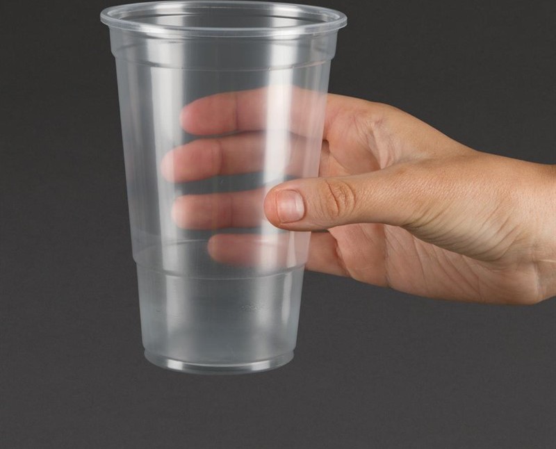  Gastronoble Verres jetables 570 ml au bord Plastico (lot de 1000) 