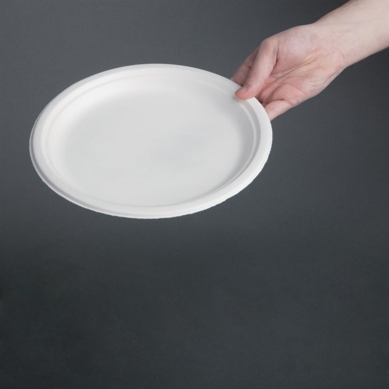  Fiesta Assiettes en bagasse compostables Green 26 cm (x50) 