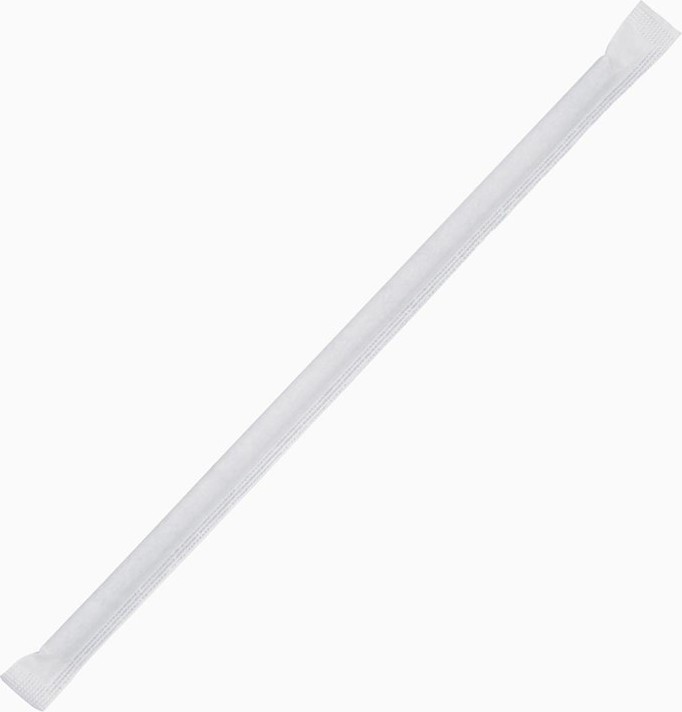  Fiesta Pailles compostables en papier emball&eacute;es individuellement Compostable noires (lot de 250) 