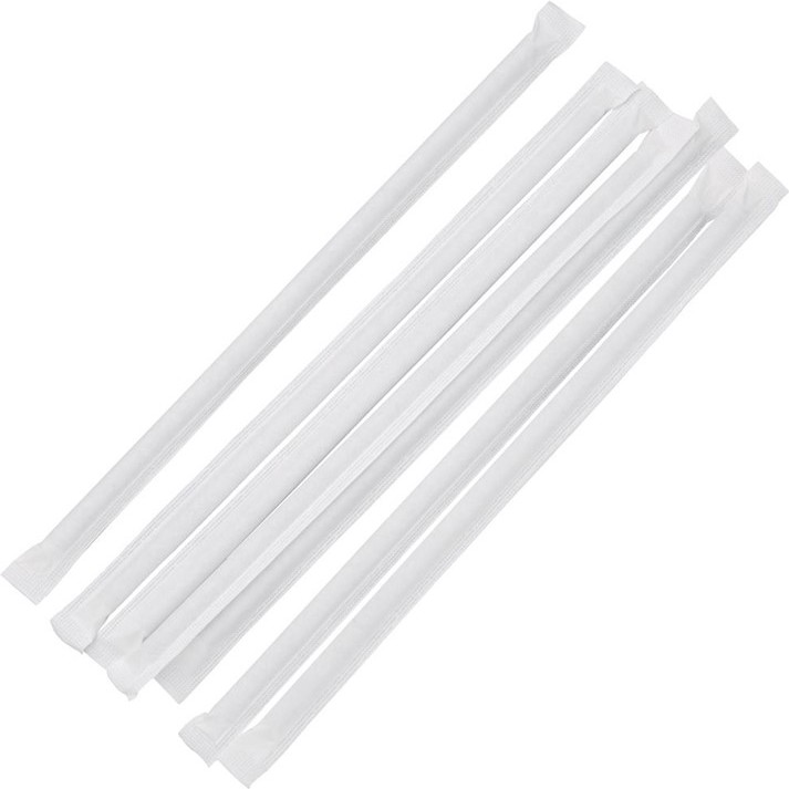  Fiesta Pailles compostables en papier emball&eacute;es individuellement Compostable noires (lot de 250) 