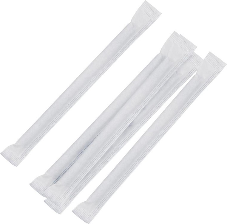  Fiesta Pailles agitateurs compostables en papier emball&eacute;es individuellement Compostable noires (lot de 250) 
