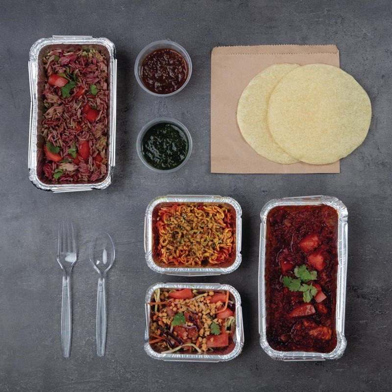  Fiesta Pots &agrave; sauce micro-ondables en plastique Recyclable 50ml (lot de 100) 