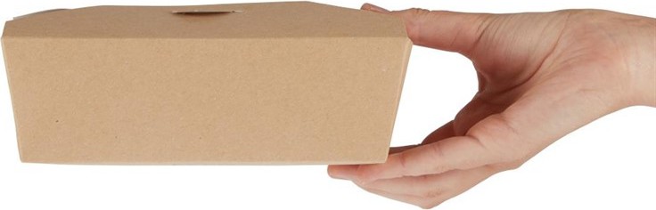  Colpac Cartons alimentaires rectangulaires kraft 985ml (lot de 250) 