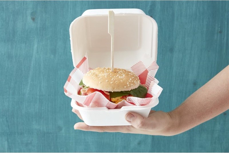  Fiesta Boîtes à hamburger compostables Green 15,3 cm (x500) 