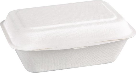  Fiesta Barquettes &agrave; charni&egrave;re en bagasse compostables Green 18,2 cm (x250) 