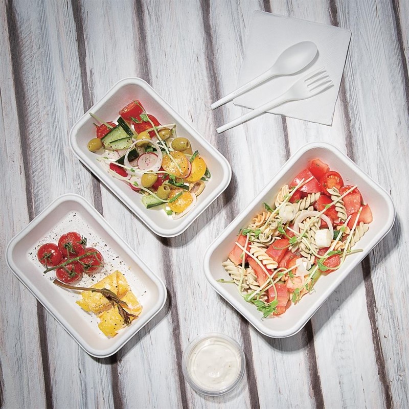  Fiesta Barquettes en bagasse compostables Green 18 cm (x50) 