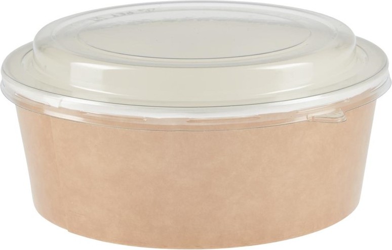  Colpac Pots alimentaires kraft recyclables avec couvercles 1300ml (lot de 150) 