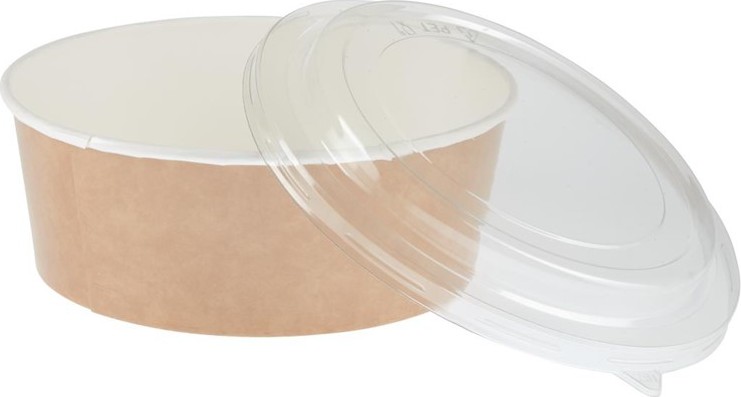  Colpac Pots alimentaires kraft recyclables avec couvercles 1300ml (lot de 150) 