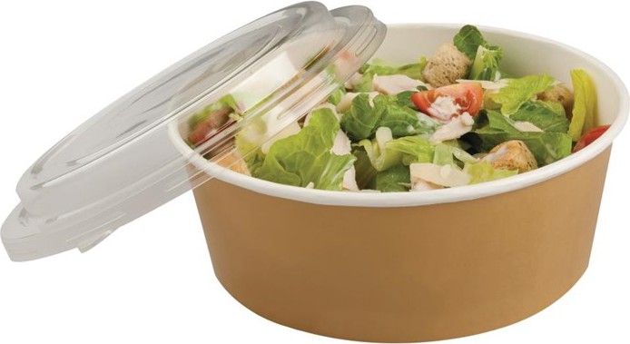  Colpac Pots alimentaires kraft recyclables avec couvercles 1300ml (lot de 150) 
