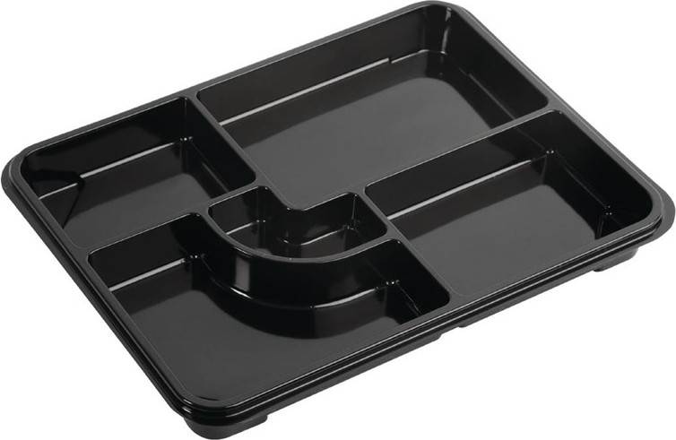  Gastronoble Plateaux repas recyclables Bento Faerch 263 x 201 mm (lot de 90) 