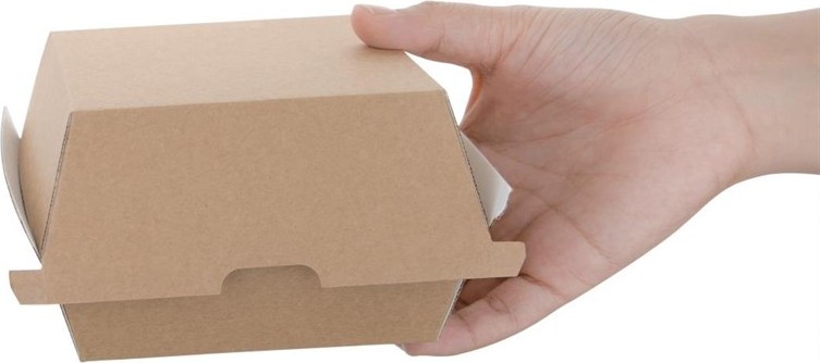  Fiesta Petites bo&icirc;tes hamburger compostables kraft Green 105mm (lot de 200) 