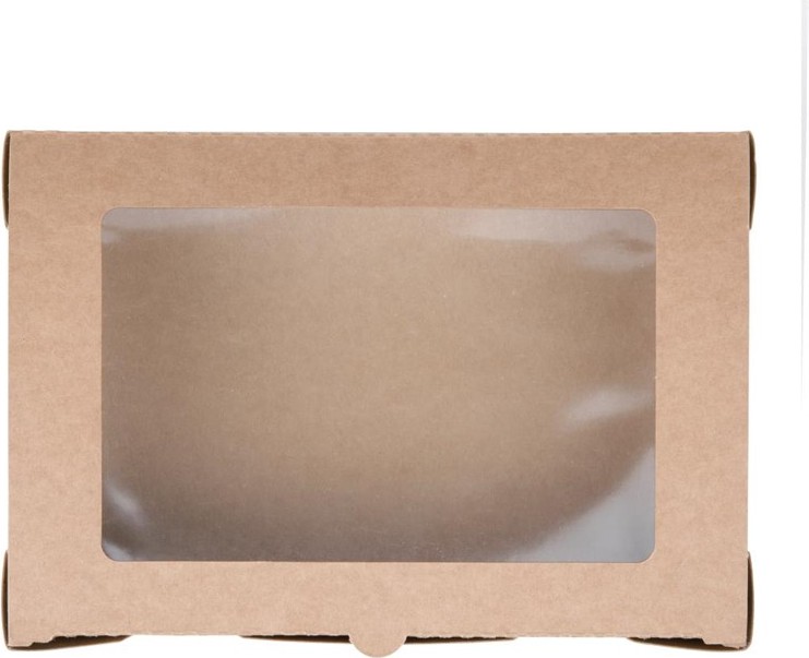 Fiesta Bo&icirc;tes salade compostables avec fen&ecirc;tre en PLA Compostable 1200ml (lot de 200) 