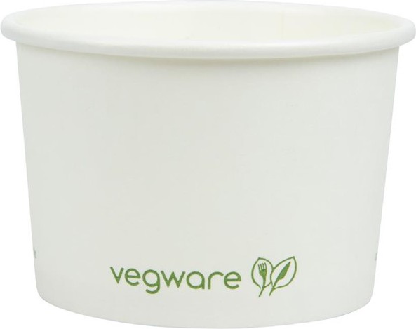  Vegware Pots pour aliments chauds compostables 110ml (Lot de 1000) 