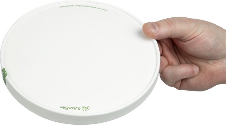  Vegware Couvercles &agrave; trous en carton doubl&eacute; PLA s&eacute;rie 185 (lot de 300) 