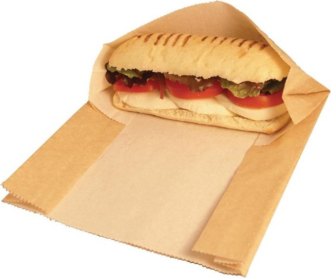  Vegware Sachets panini kraft compostables (lot de 500) 