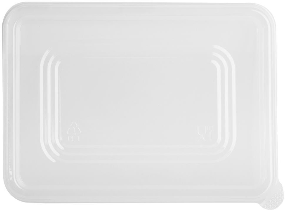  Fiesta Recyclable Couvercles PET pour barquettes en bagasse (lot de 100) 