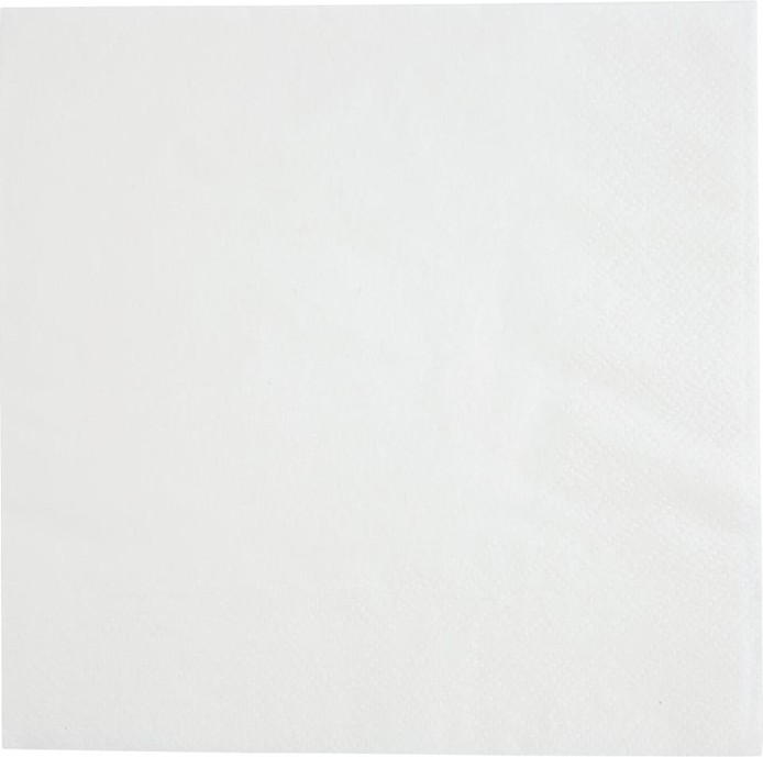  Fiesta Serviettes snacking 2 plis pliage 1/4 330mm blanches (lot de 2000) 