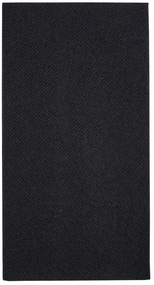  Fiesta Recyclable Serviettes de table Airlaid pliage en 8 Premium Tablin noires 40x40cm (lot de 500) 